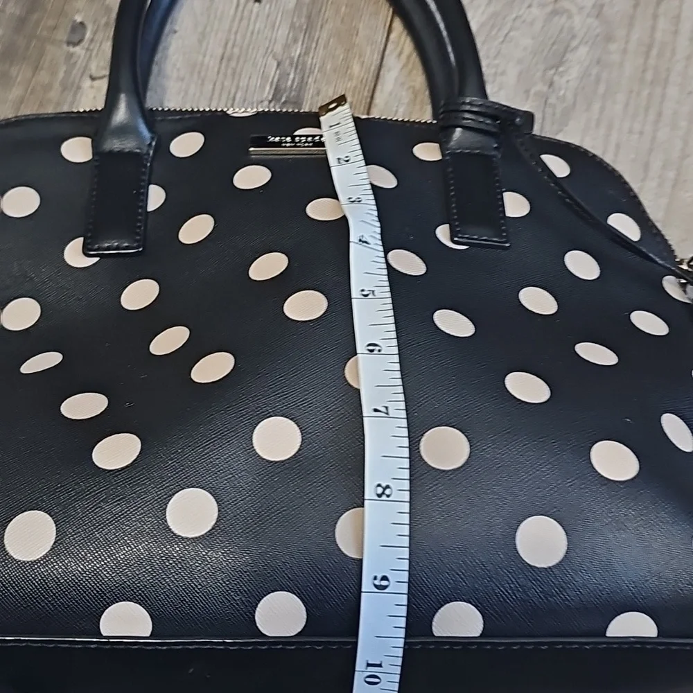 Kate Spade Rachelle Black and White Polka Dot  Satchel Women's Bag
